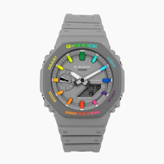 g shock CasiOak Grey Rainbow